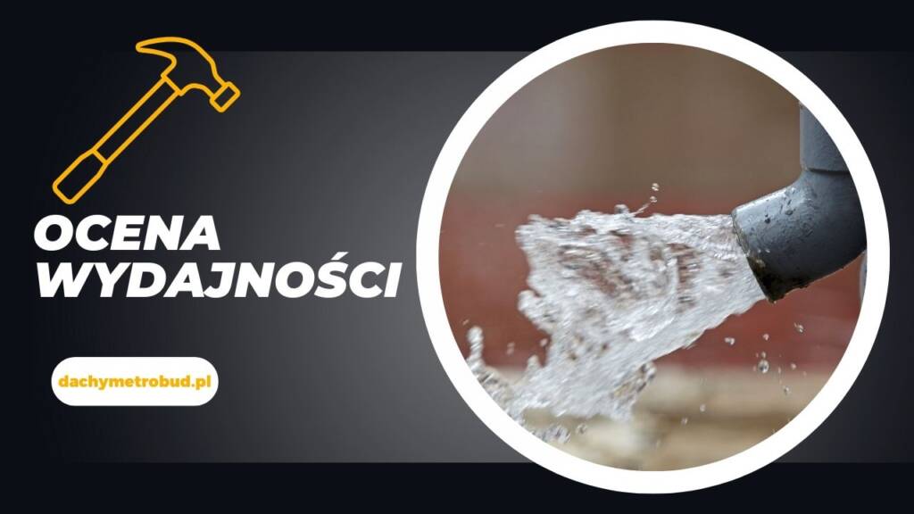 Woda wypływająca z rynny – analiza wydajności systemu rynnowego i odpływu deszczówki.