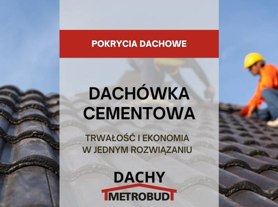 Dachówka cementowa – trwałość i ekonomia w jednym rozwiązaniu